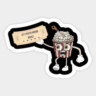 Let’s Watch Horror Movies Sticker